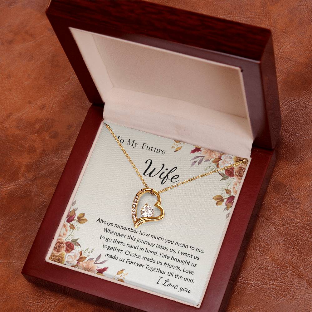 Forever Love Necklace for Wife – Emotional Gift with Message Card
