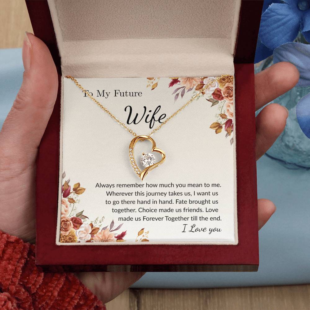 Forever Love Necklace for Wife – Emotional Gift with Message Card