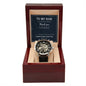 Luxury Automatic Skeleton Watch – To My Loving Dad Gift Set