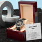 Luxury Automatic Skeleton Watch – To My Amazing Dad Gift Set