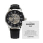 Luxury Automatic Skeleton Watch – To My Amazing Dad Gift Set
