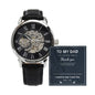Luxury Automatic Skeleton Watch – To My Loving Dad Gift Set