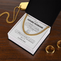 Cuban Link Chain for Future Husband – Personalized Gift Message Card