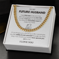 Cuban Link Chain for Future Husband – Personalized Gift Message Card