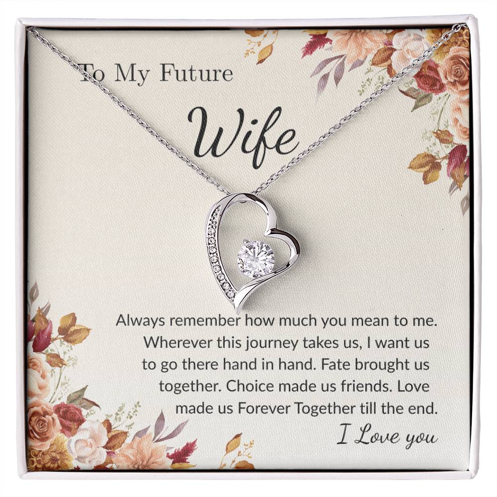 Forever Love Necklace for Wife – Emotional Gift with Message Card
