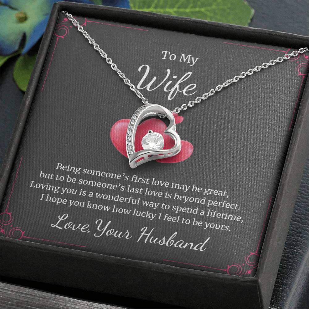 Forever Love Necklace for Wife – Heartfelt Gift with Personalized Card