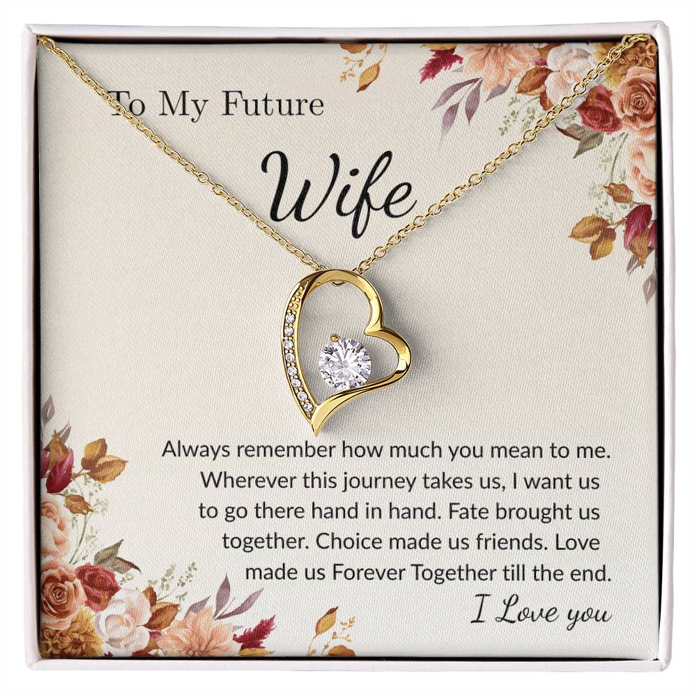 Forever Love Necklace for Wife – Emotional Gift with Message Card