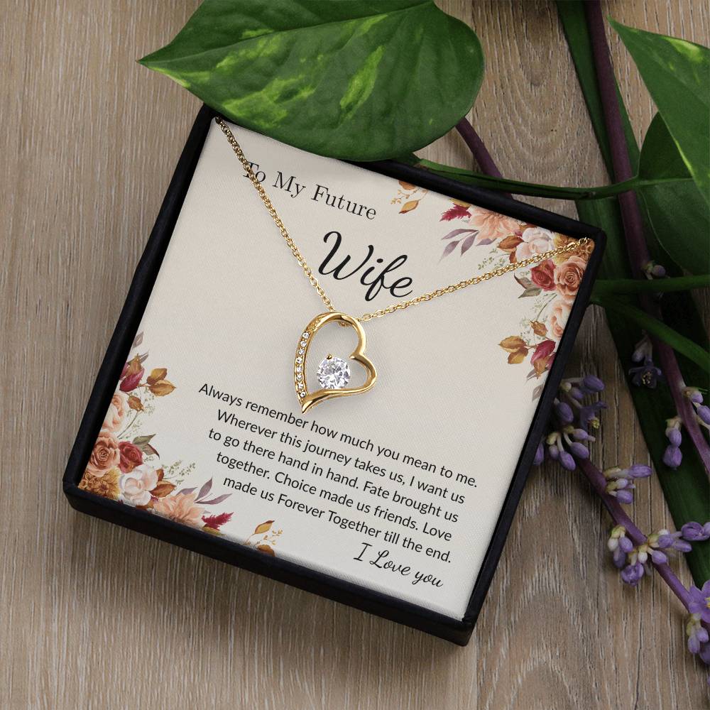 Forever Love Necklace for Wife – Emotional Gift with Message Card