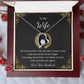 Forever Love Necklace for Wife – With All My Heart Message Card