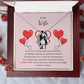 Forever Love Necklace for Wife – To My Queen Personalized Message