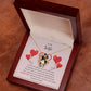 Forever Love Necklace for Wife – To My Queen Personalized Message