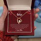Forever Love Necklace for Wife – Wedding Day Keepsake with Note