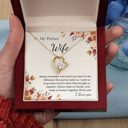 Forever Love Necklace for Wife – Emotional Gift with Message Card