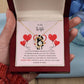 Forever Love Necklace for Wife – To My Queen Personalized Message