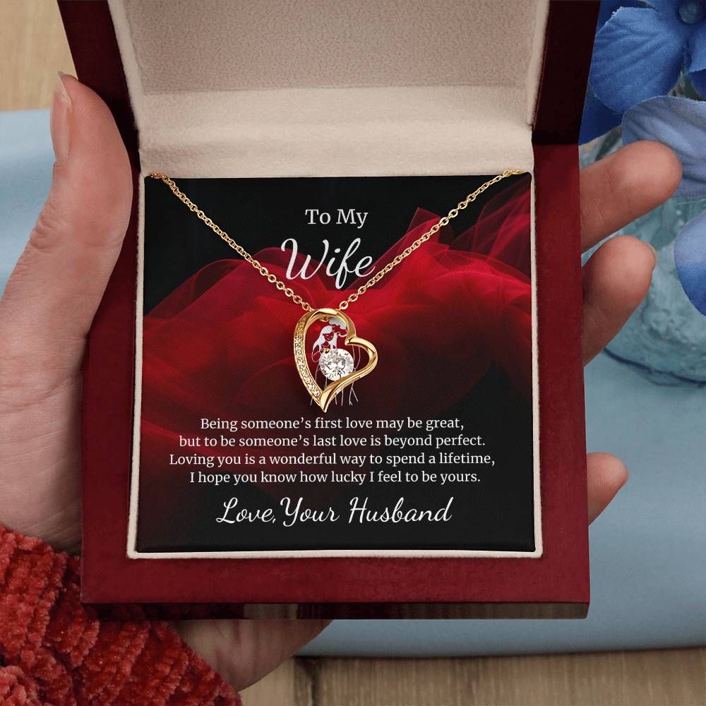 Forever Love Necklace for Wife – You Are My Everything Gift Card