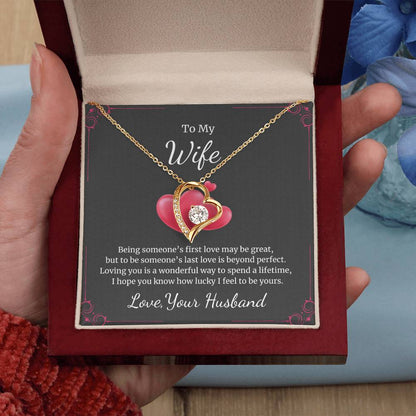 Forever Love Necklace for Wife – Heartfelt Gift with Personalized Card