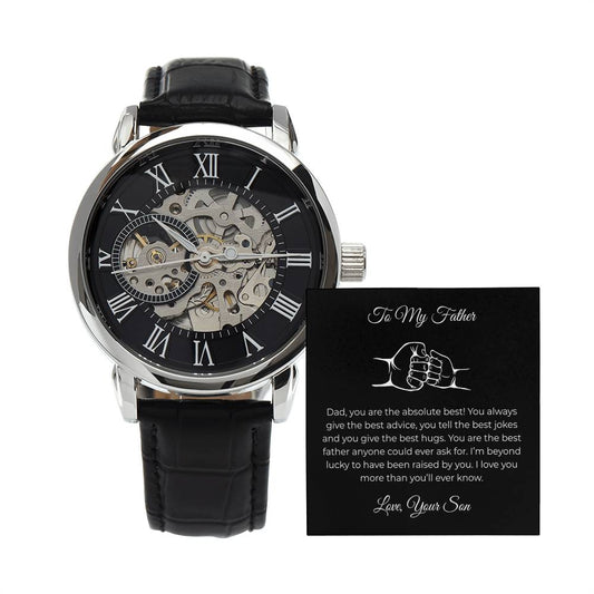 Skeleton Automatic Watch - To my Dad | Perfect Gift from Son
