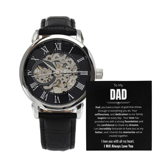 Skeleton Automatic Watch - To my Lovely Dad | Exclusive Collection