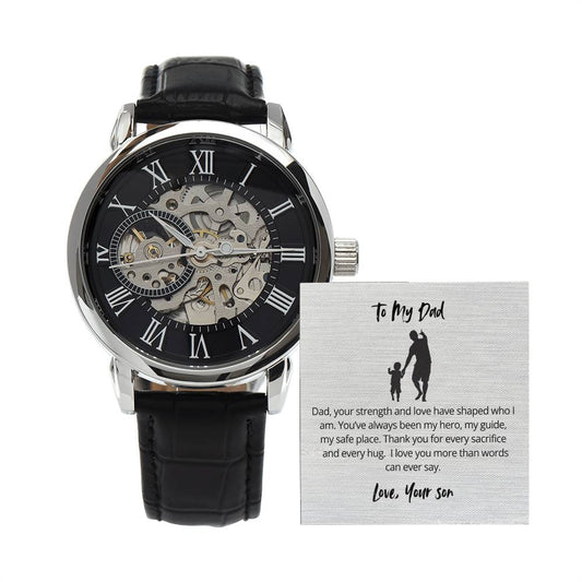 Luxury Skeleton Dial Men's Automatic Watch – Perfect Father's Day Gift