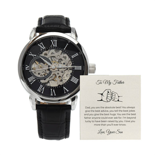 Skeleton Automatic Watch - To my Dad | Exclusive Dad Son Bond Collection