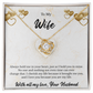 Love Knot Necklace for Wife - Personalized Gift Message Gard