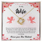 Love Knot Necklace for Wife – Romantic Anniversary Gift Card