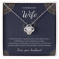 Love Knot Necklace for Wife – Birthday Gift with Custom Message
