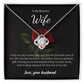 Love Knot Necklace for Wife – Wedding Day Keepsake with Message