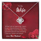 Love Knot Necklace for Wife – Meaningful Gift with Love Letter Card