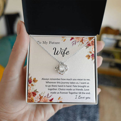 Love Knot Necklace for Wife – Surprise Gift with Personalized Note