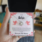 Love Knot Necklace for Wife – Romantic Anniversary Gift Card