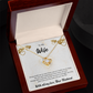 Love Knot Necklace for Wife - Personalized Gift Message Gard
