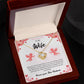 Love Knot Necklace for Wife – Romantic Anniversary Gift Card