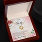 Love Knot Necklace for Wife – Personalized Gift Message Card