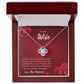 Love Knot Necklace for Wife – Meaningful Gift with Love Letter Card
