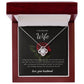 Love Knot Necklace for Wife – Wedding Day Keepsake with Message