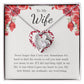 Forever Love Necklace for Wife – Just Because I Love You Message Card