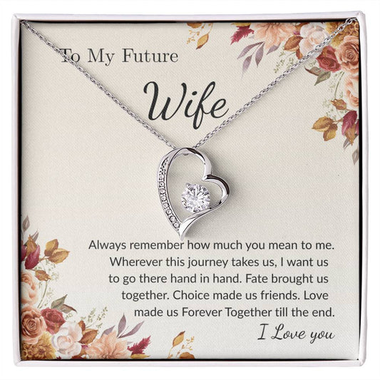 Forever Love Necklace for Wife – Emotional Gift with Message Card