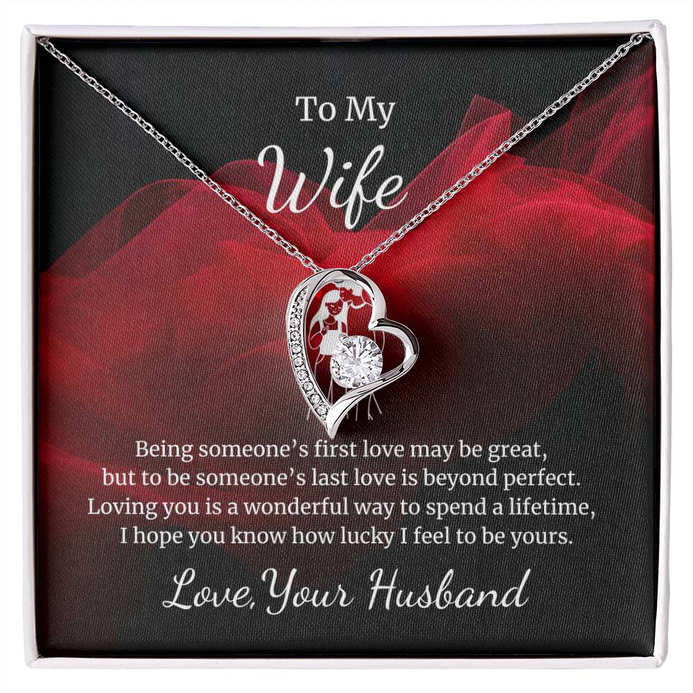 Forever Love Necklace for Wife – You Are My Everything Gift Card