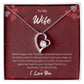 Forever Love Necklace for Wife – Wedding Day Keepsake with Note