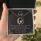 Forever Love Necklace for Wife – With All My Heart Message Card