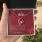 Forever Love Necklace for Wife – Valentine’s Day Gift Message Card