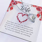 Forever Love Necklace for Wife – Just Because I Love You Message Card