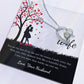 Forever Love Necklace for Wife – Soulmate Gift with Custom Card