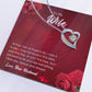 Forever Love Necklace for Wife – Valentine’s Day Gift Message Card