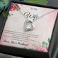 Forever Love Necklace for Wife – Romantic Anniversary Gift Card