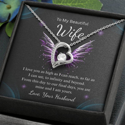 Forever Love Necklace for Wife – Deep Love Message Card Gift