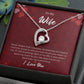 Forever Love Necklace for Wife – Wedding Day Keepsake with Note