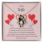 Forever Love Necklace for Wife – To My Queen Personalized Message