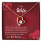 Forever Love Necklace for Wife – Valentine’s Day Gift Message Card